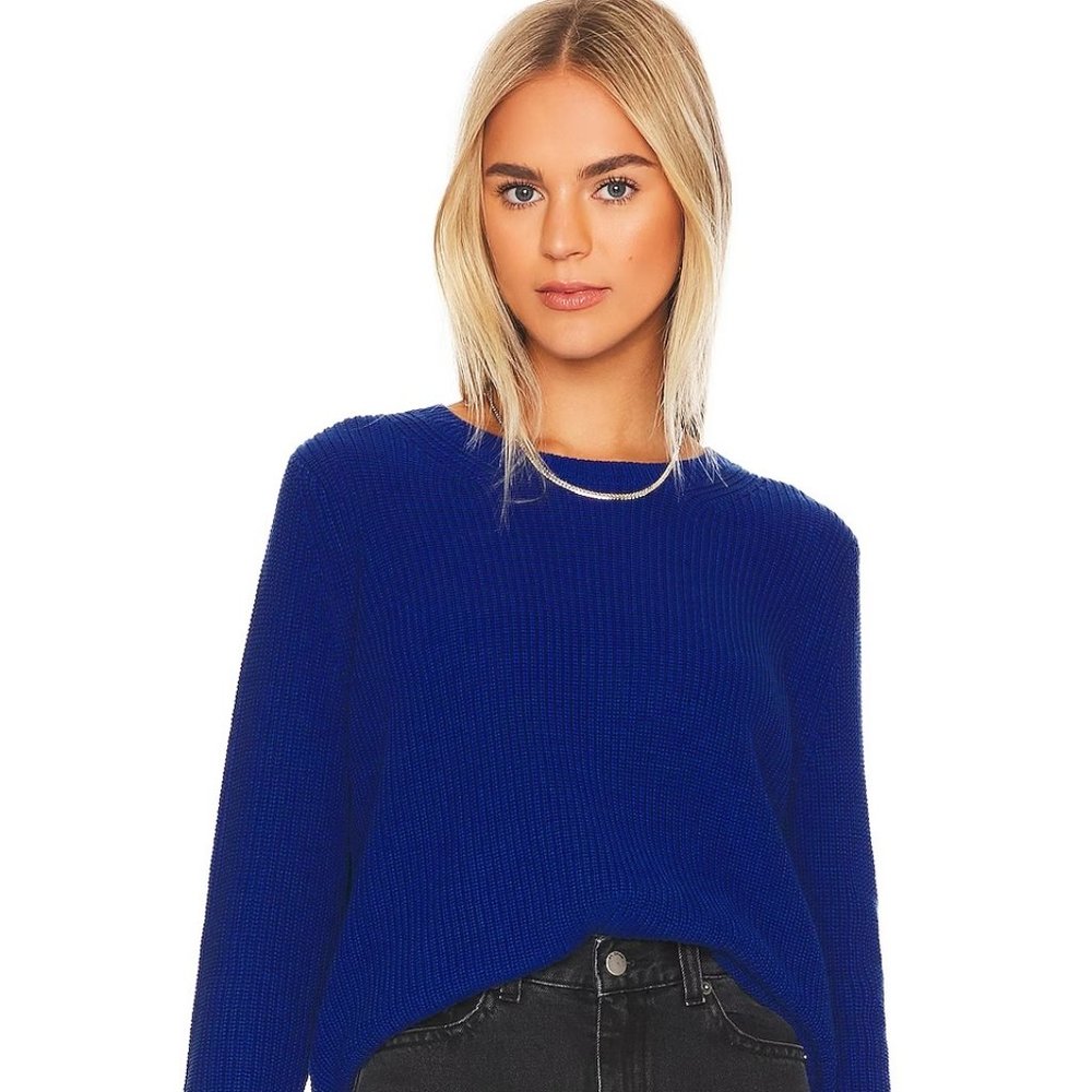 NWOT 525 Emma Pullover, Size Small, Blue Jeans Color